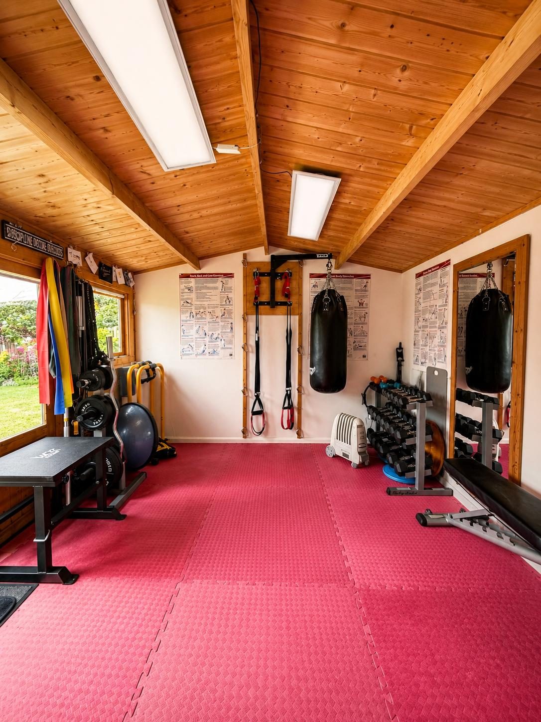 Full view of the private personal training studio