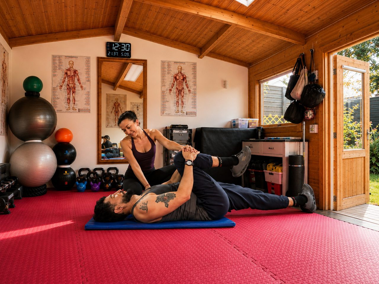 Stretch coaching in the private studio