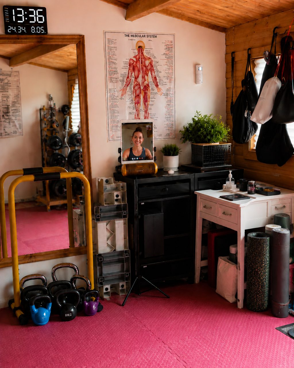 Live online personal training via video call